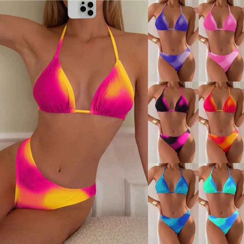 Women's Multicolor Bikini Two Piece Swimsuit