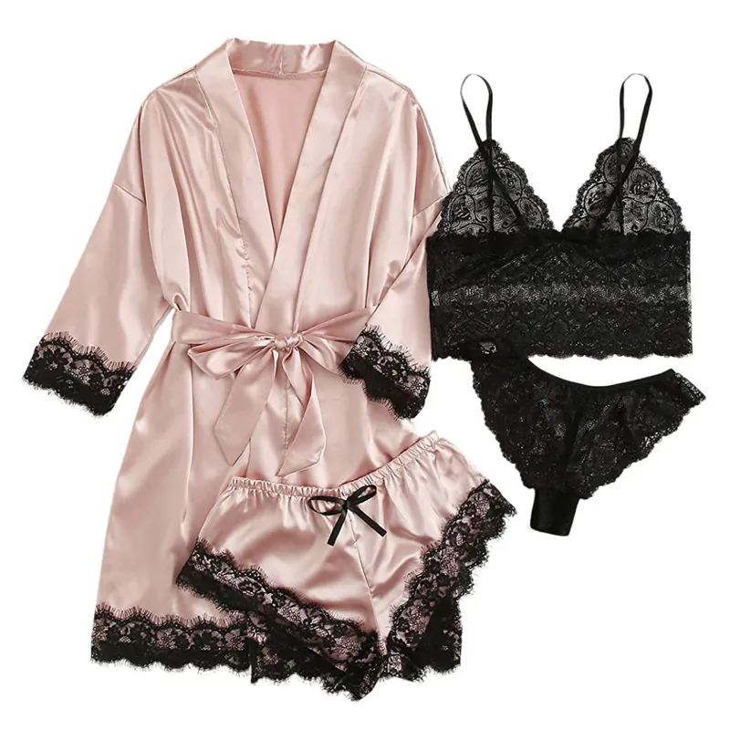 Women's Sexy Lace Skirt Set – Solid Color Polyester Two-Piece Outfit