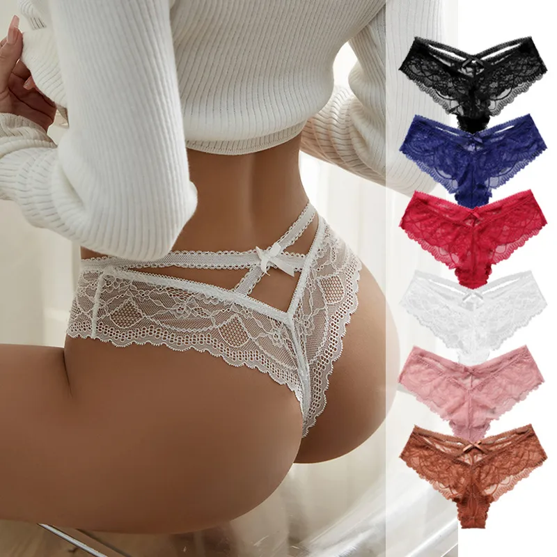Breathable Quick Dry Solid Color Low Waist Invisible Panties