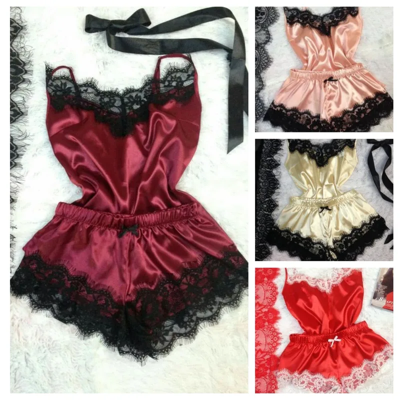 Color Block Lace Lingerie Set – Sexy Mid Waist Bra & Panties